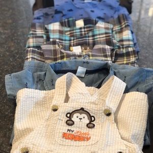 7 piece baby boy clothing bundle size 24 months.
